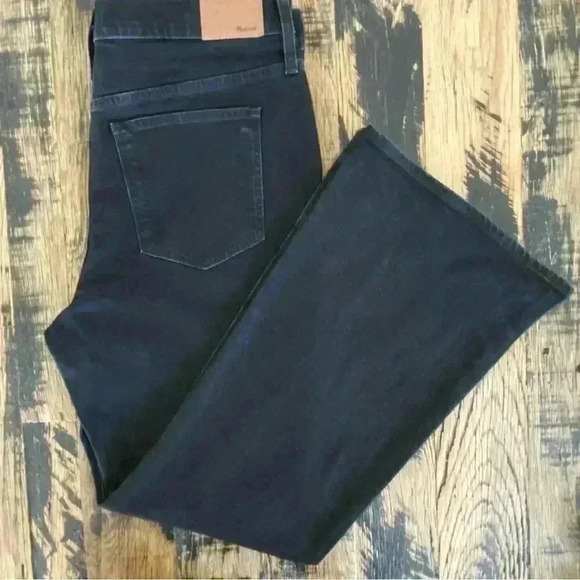 NEW Madewell The Perfect Vintage Flare Jean in Black Sherborn Wash Plus Size 32 - Picture 4 of 14